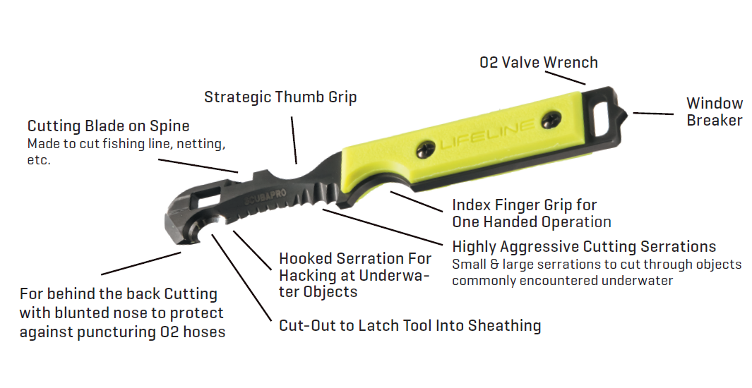 SCUBAPRO JAWZ TI Knife