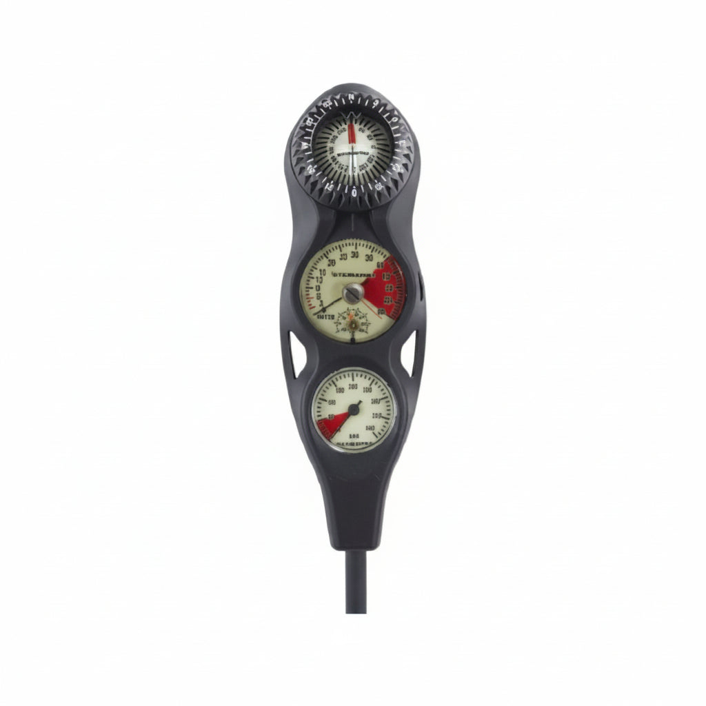 SCUBAPRO 3-in-1 InLine Console Gauge for Pressure, Depth and Compass