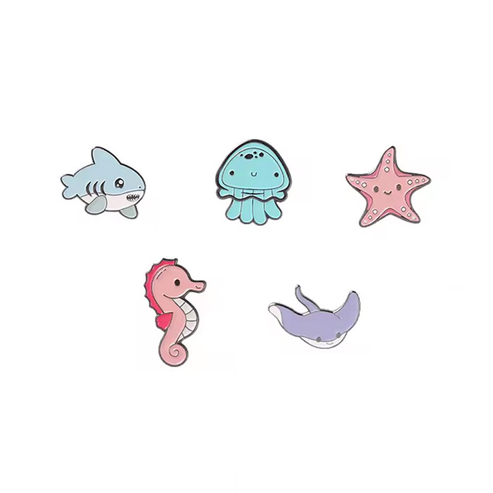 Marine Life Enaml Pin Badges