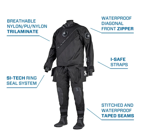 Pre-Order: SCUBAPRO Evertech Dry Breathable Drysuit (Men)