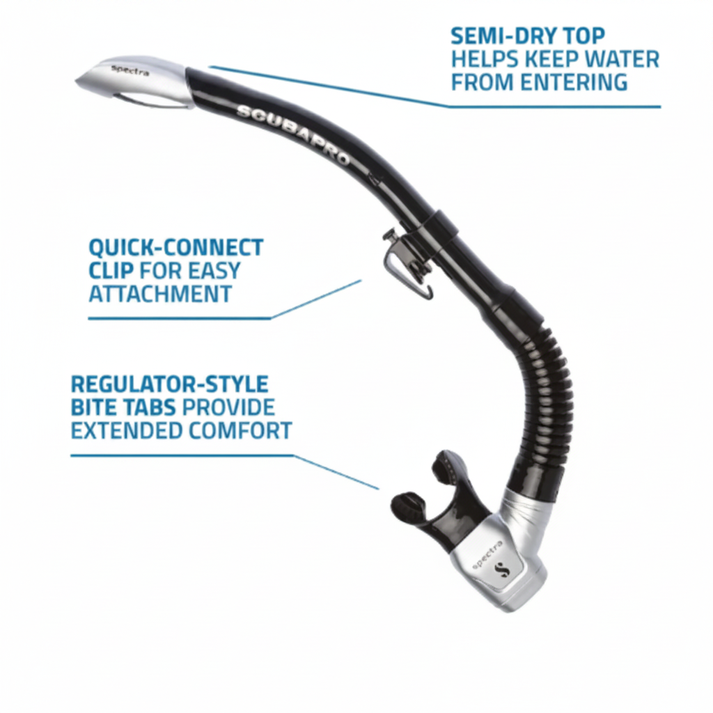 SCUBAPRO Spectra Snorkel - Semi Dry
